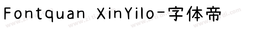 Fontquan XinYilo字体转换